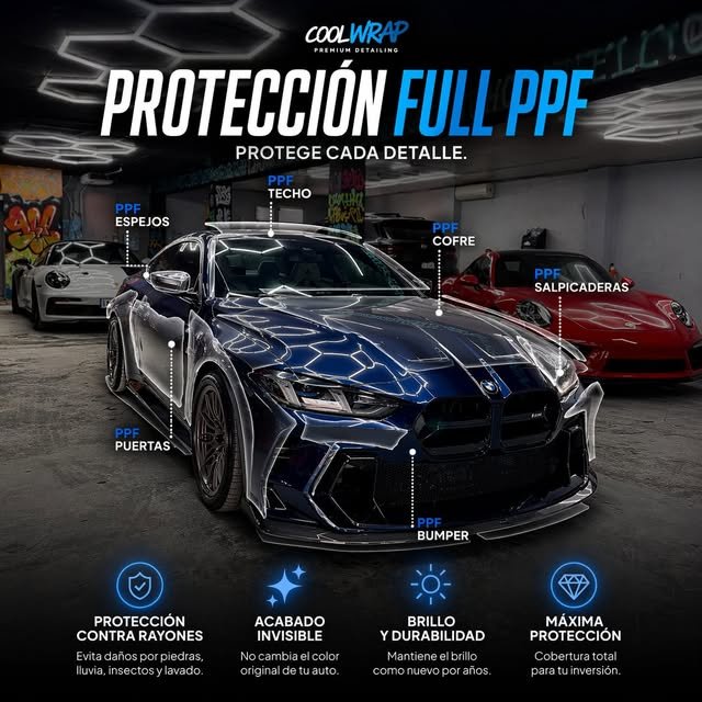 BMW M4 con protección full PPF